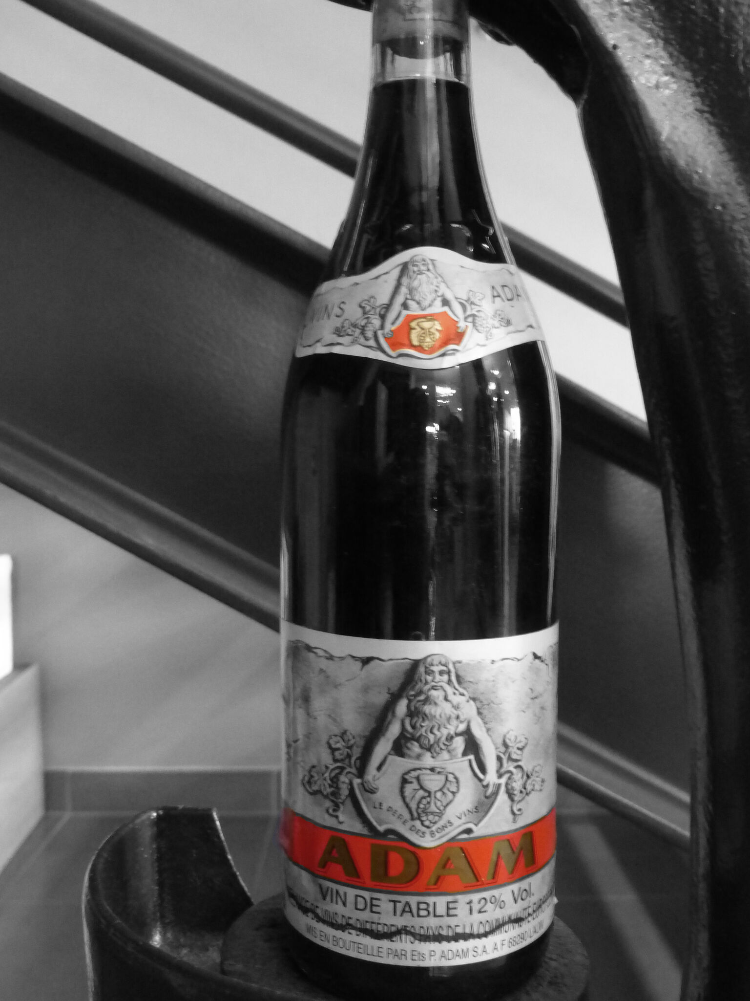 bouteille vin adam vintage
