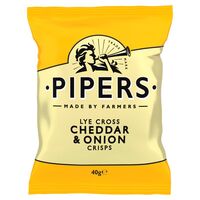 CHIPS PIPERS CHEDDAR ONION 40G